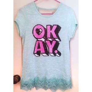 Girls Teal Top